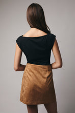 Load image into Gallery viewer, Black Boat Neck Sleeveless Open Back Bodysuit
