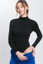 Load image into Gallery viewer, Black Long Sleeve Turtleneck Bodysuit
