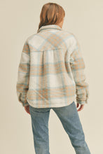 Load image into Gallery viewer, Sky Blue Plaid Shacket
