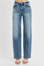 Load image into Gallery viewer, Medium Wash High Rise Wide Leg Baggy Jeans
