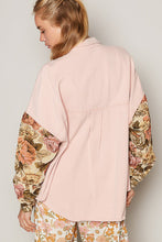 Load image into Gallery viewer, Pink Floral Sleeve Shacket
