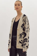 Load image into Gallery viewer, Taupe and Black Knitted Cardigan
