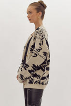Load image into Gallery viewer, Taupe and Black Knitted Cardigan
