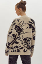 Load image into Gallery viewer, Taupe and Black Knitted Cardigan
