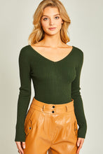 Load image into Gallery viewer, Hunter Green Off Shoulder Bodysuit
