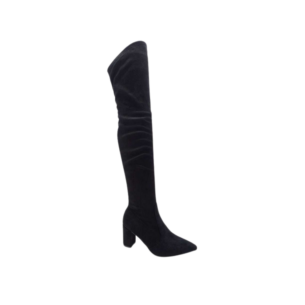 Pointed Knee High Boots - Blooming Confidence